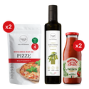 Mieszanka na pizzę x2 + Oliwa z oliwek Classico + Passata Dawtona x2