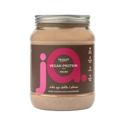 Vegan dark chocolate & raspberry protein powder, 500 g