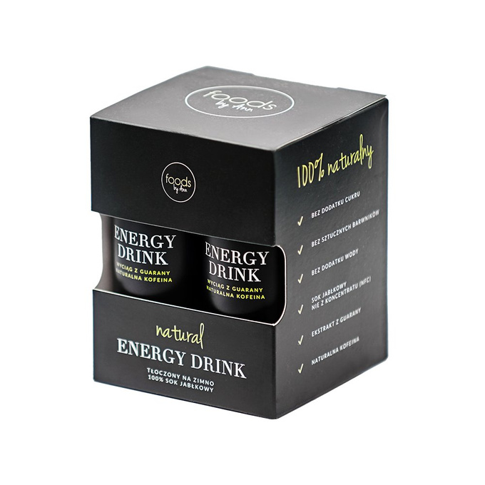 4-pack Natural Energy Drink + Energy Drink Wiśniowy gratis! 